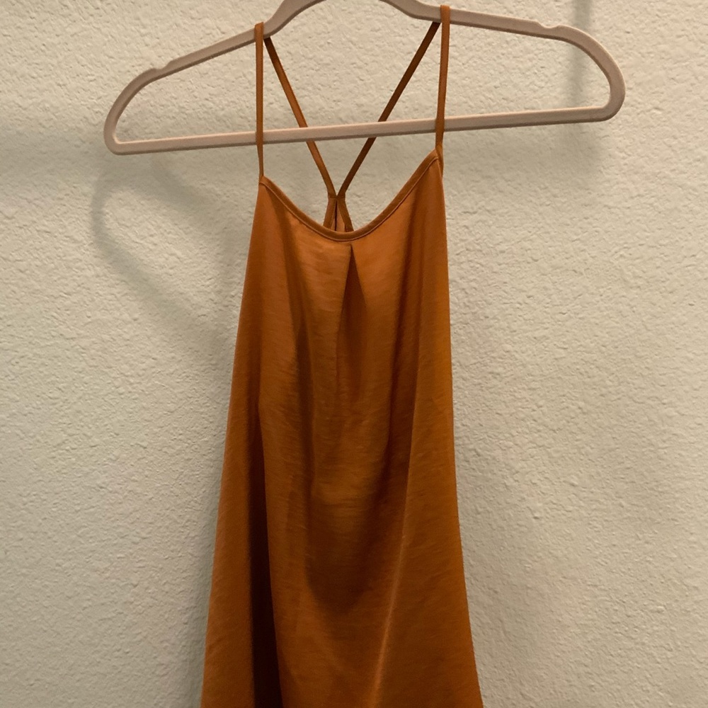 Silk razorback tank top